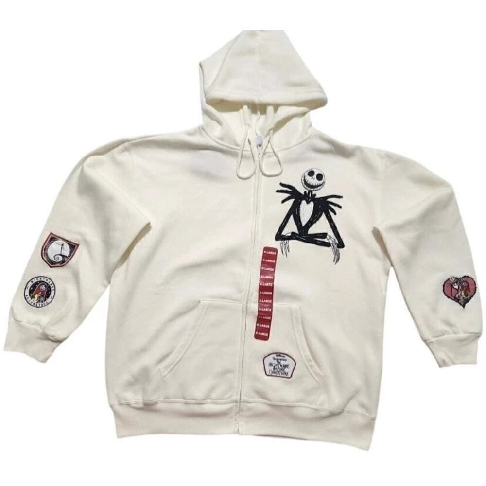 Disney Hoodie  Zip Up Character  Nightmare Before Christmas Tim Burton's